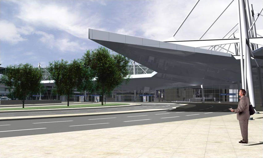 Aeroporto de Lisboa, novo Curb-Side de Partidas - António Barreiros Ferreira | Tetractys Arquitectos - Projetos | Mobilidade